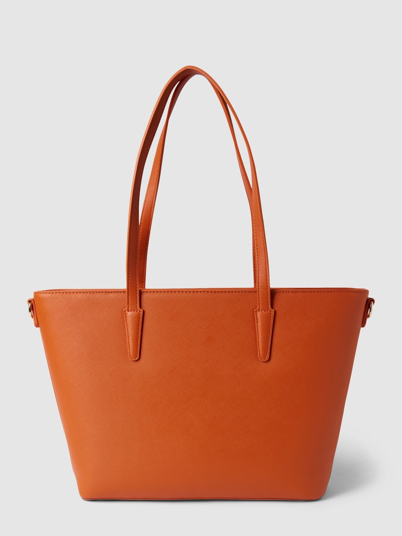 Shopper mit Label-Detail Modell 'ZERO' in dunkel orange