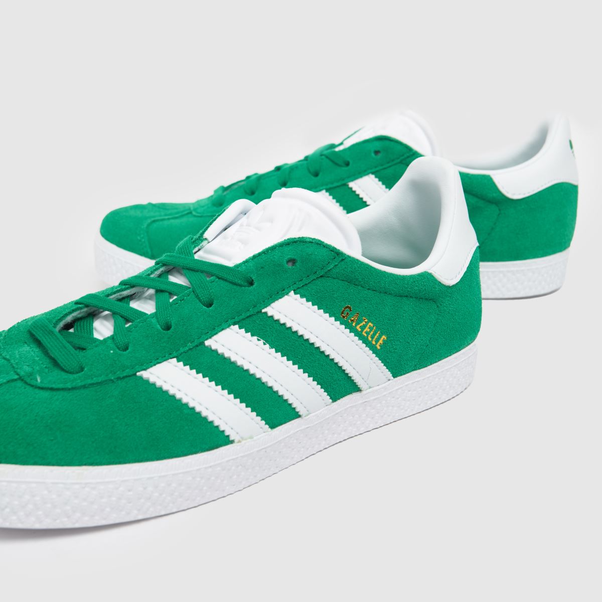 adidas gröna Gazelle Pojkar Ungdomsskor