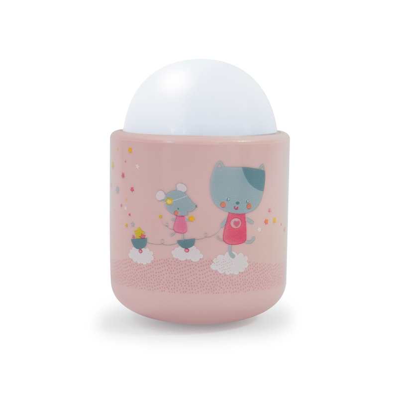 Veilleuse nomade rose Lolabella souris Pabobo