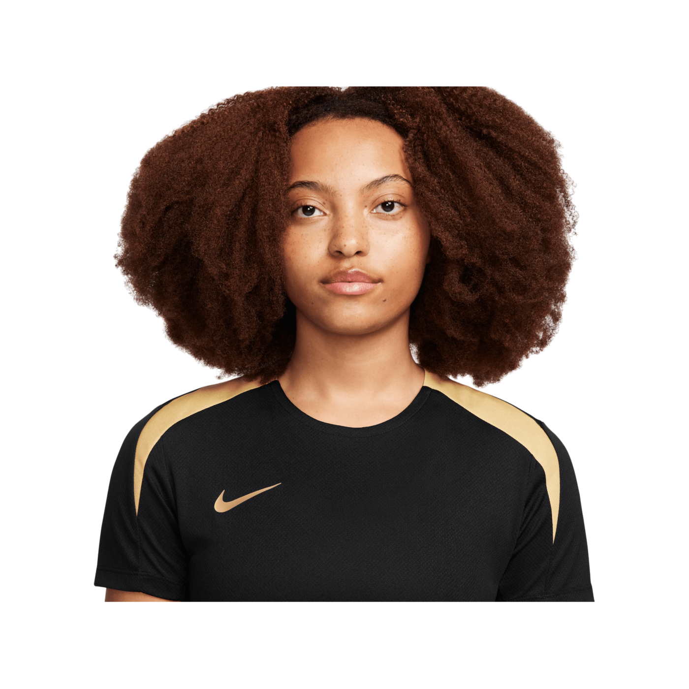 Nike Strike Trainingshirt Damen Schwarz Gold F011