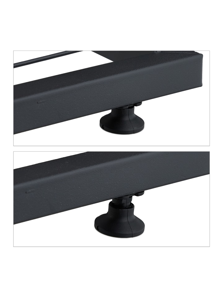 relaxdays Pflanzenständer in Schwarz - (B)44 x (H)50,5 x (T)22 cm günstig kaufen onesize