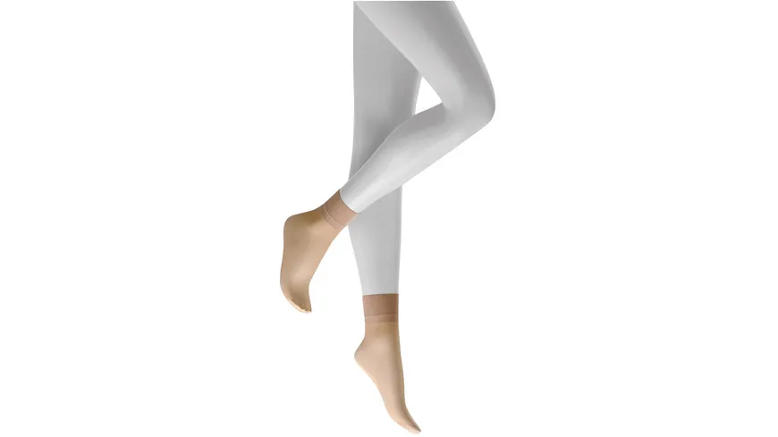 KUNERT Damen Söckchen Satin Look 20 DEN teint