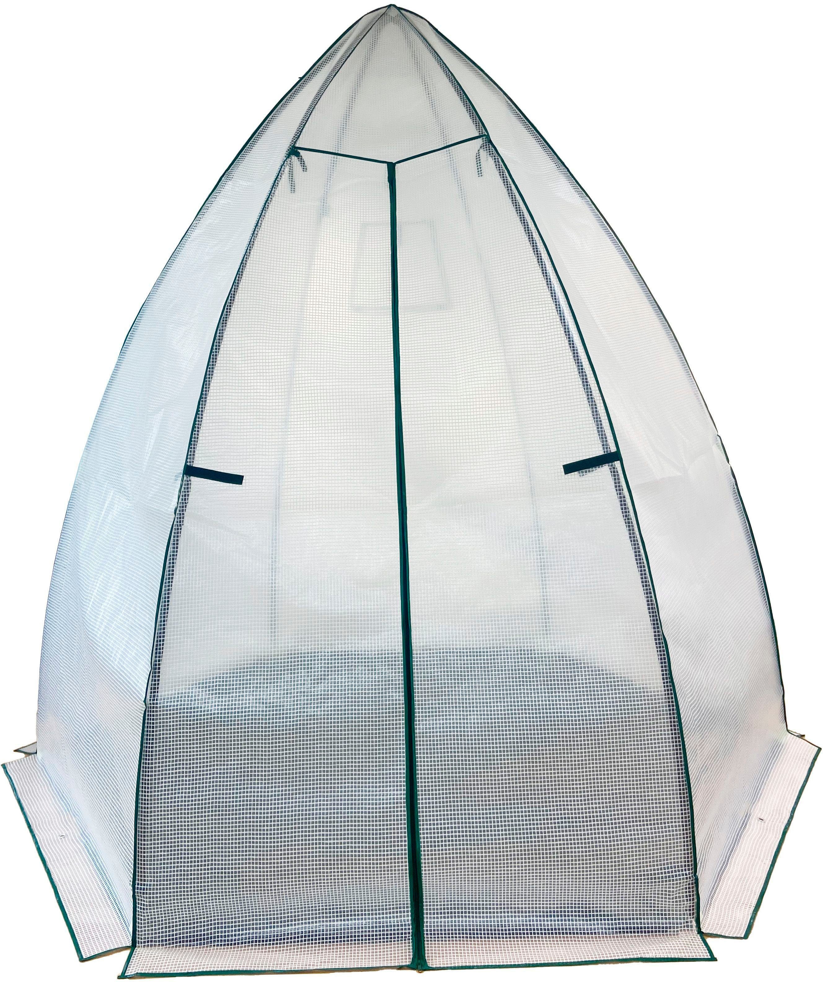 50NRTH Foliengewächshaus Avocado, BxTxH: 250 x 250 x 250 cm, Überwinterungszelt