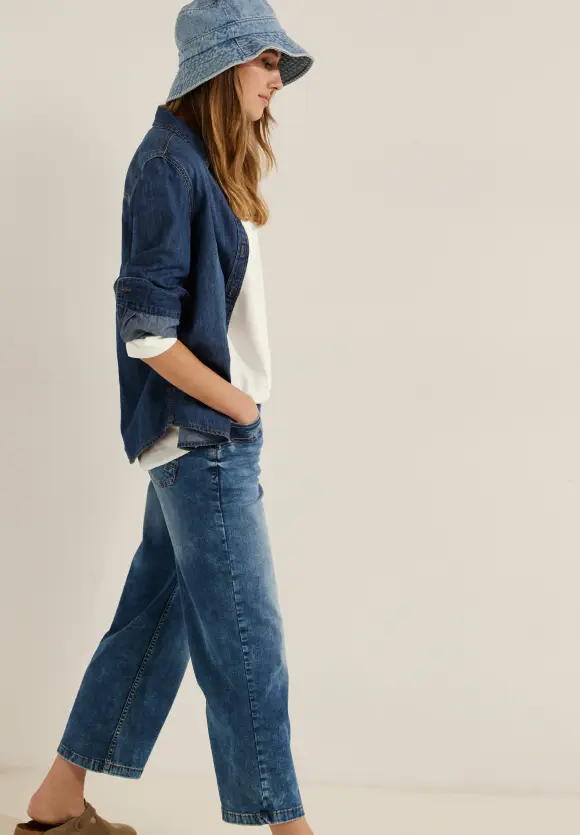 CECIL Viskose Bluse in Unifarbe