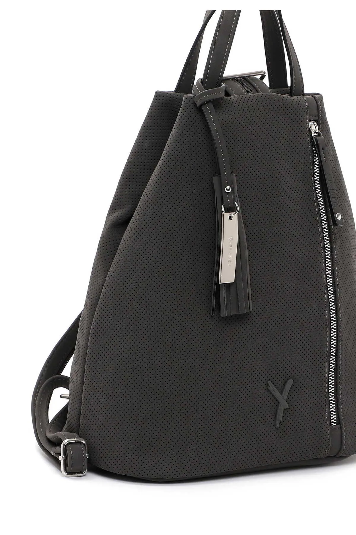 SURI FREY  Rucksack - Grau - Unifarben