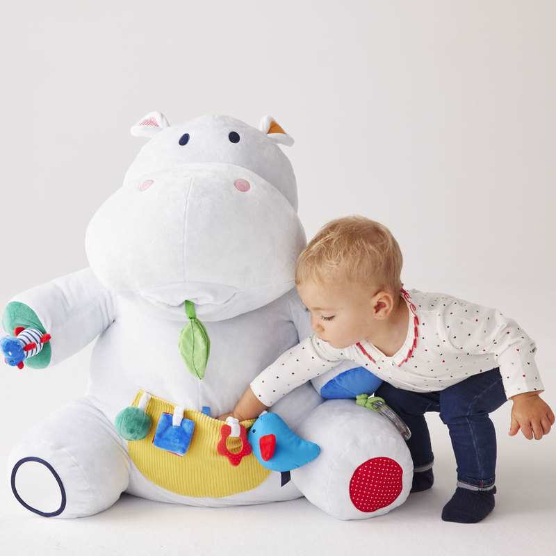 Peluche géante d'activités Axel l'hippo Oxybul