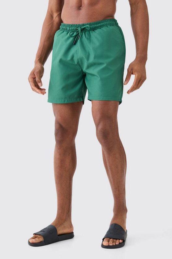 Mittellange Ripstop Badehose