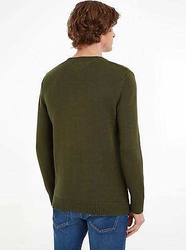 TOMMY-JEANS Herren Strickpullover ESSENTIALS aus Bio-Baumwolle