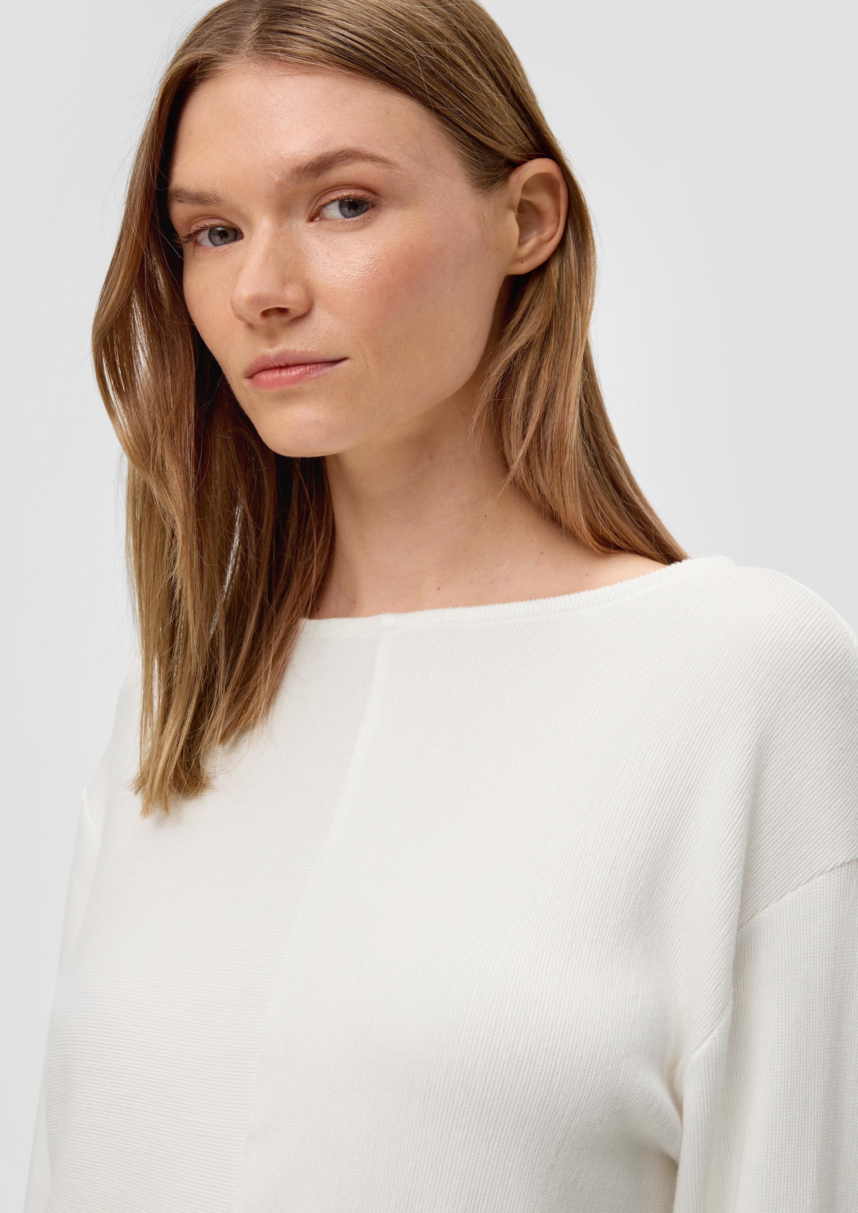 Sweatshirt mit Rippstruktur  2136402-0210