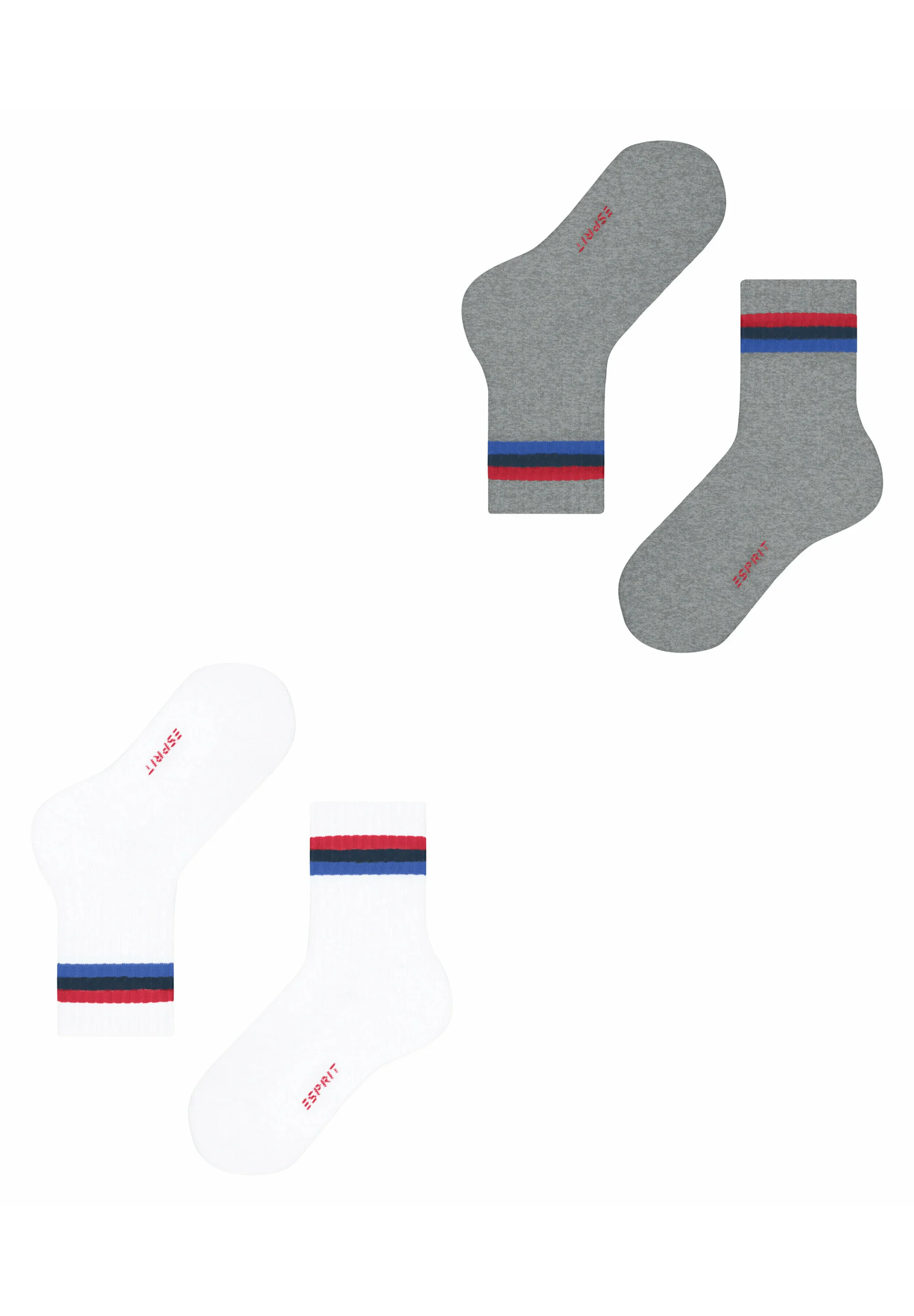 Esprit TENNIS STRIPE PACK DE 2 CON ESTAMPADO - Calcetines deportivos
