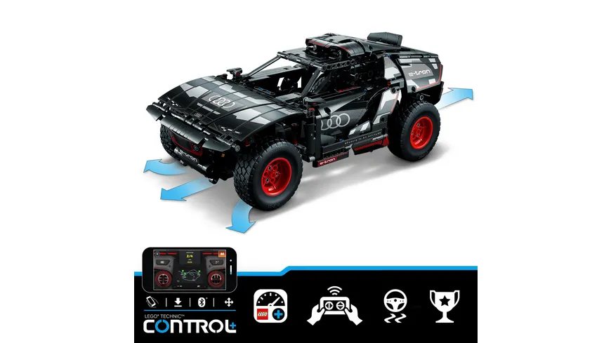 LEGO Technic 42160 Audi RS Q e-tron, ferngesteuertes RC-Auto-Spielzeug