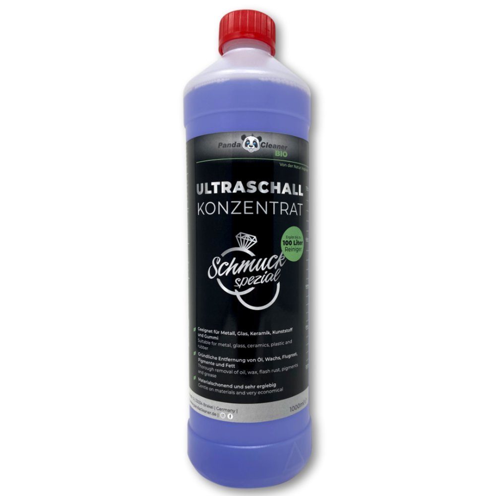 PandaCleaner Ultraschallreiniger - Schmuck-Reinigungsmittel - Für Ultraschallbad Reinigungskonzentrat (1-St. 1l)