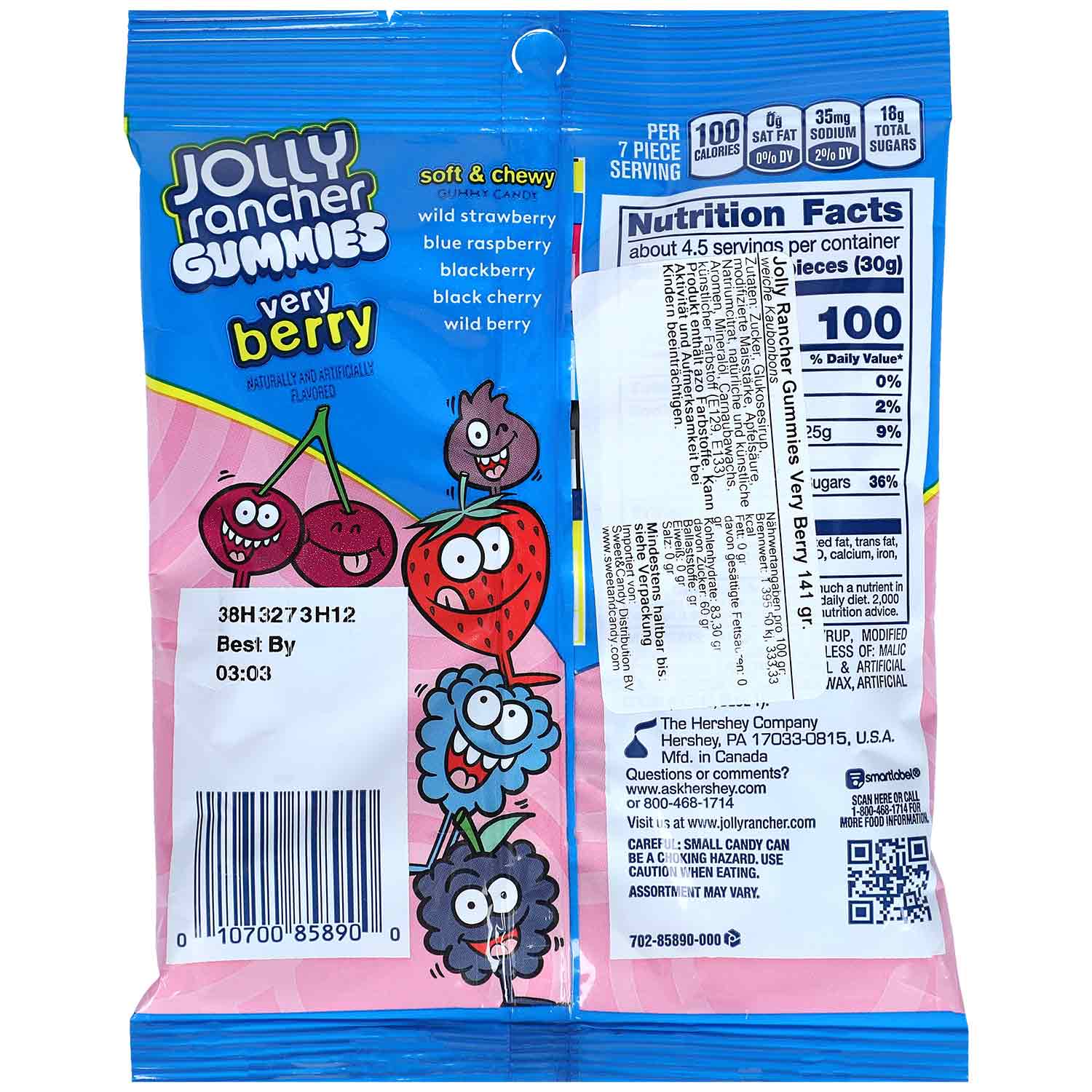 Jolly Rancher Gummies Verry Berry 141g