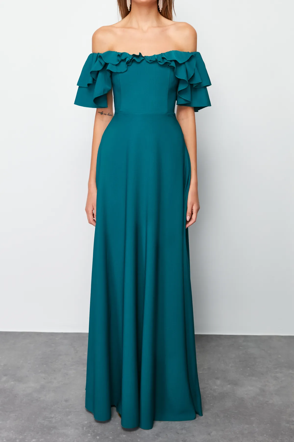 Trendyol Collection  Abendkleid & Abschlusskleid - Grün - A-Linie