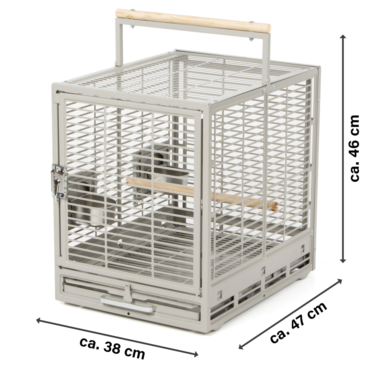 Montana Cages Käfige & Volieren Montana Cages Transportkäfig Evo hellgrau