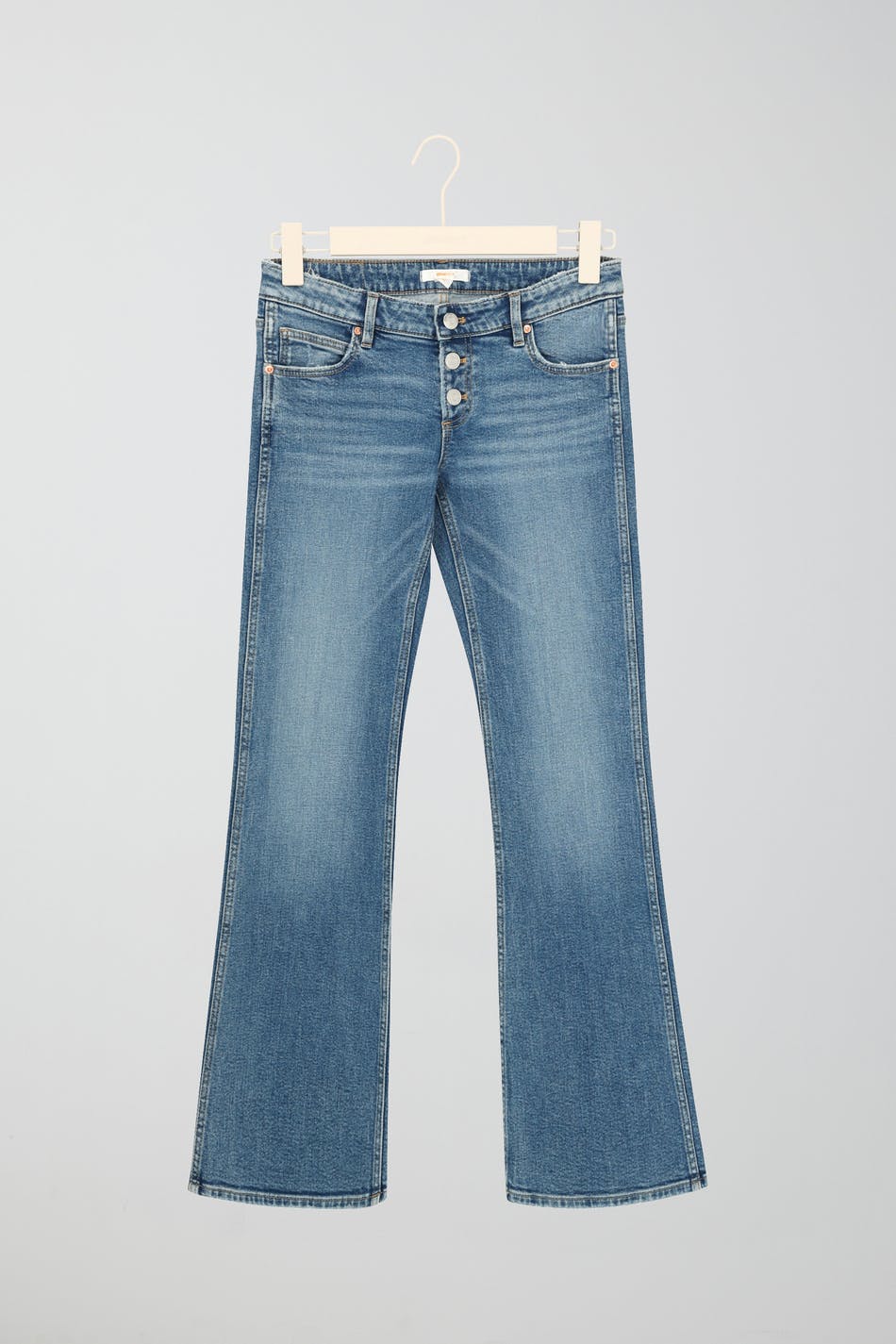 Flare button jeans tall
