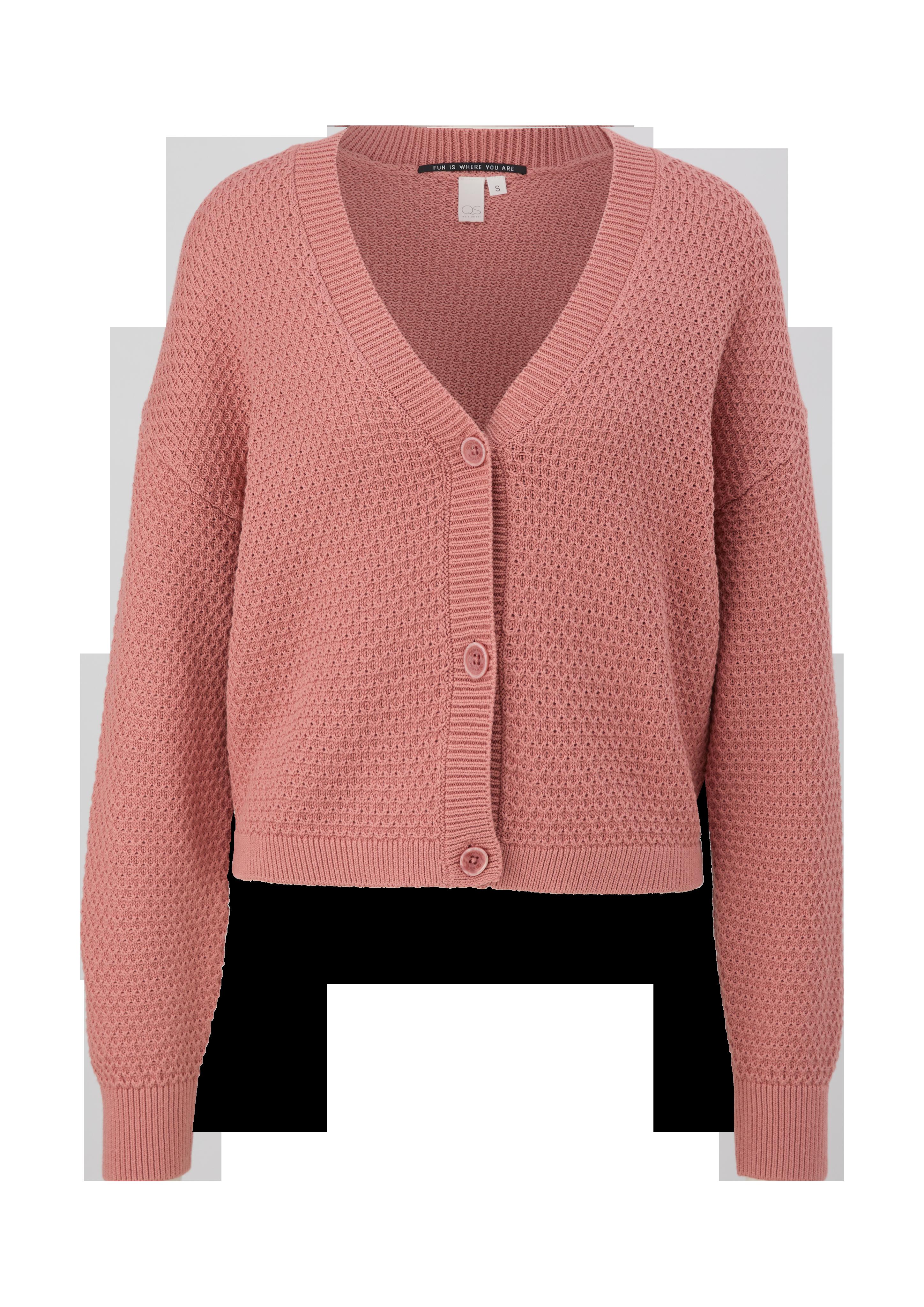 Strickcardigan mit feinem Muster  2125126-2068