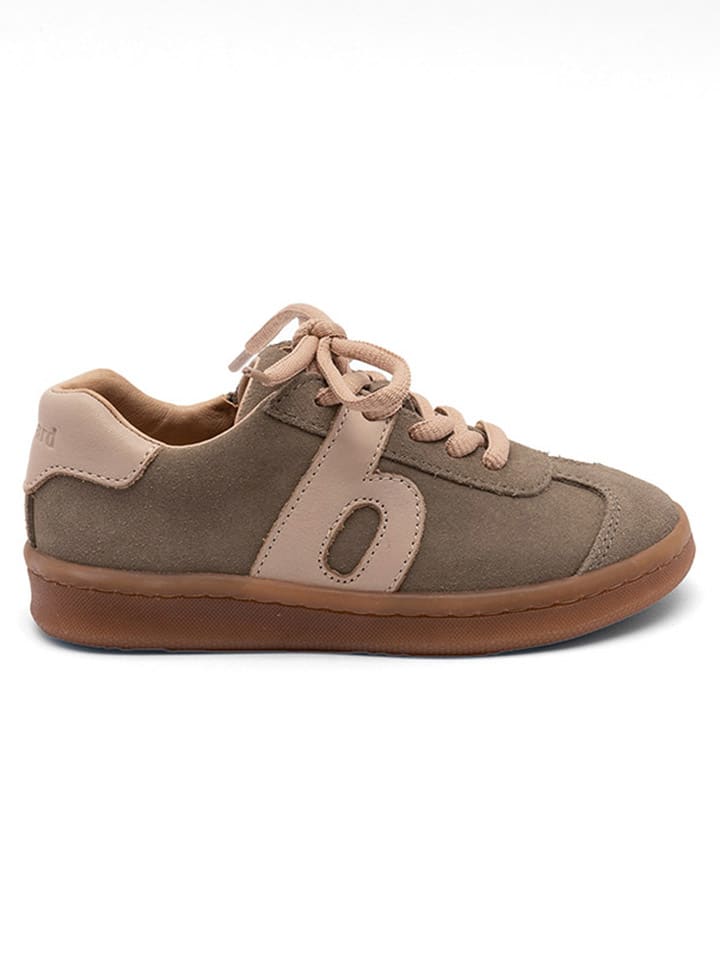bisgaard Leder-Sneakers in Khaki günstig kaufen