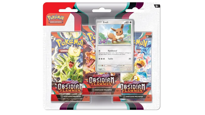 POKÉMON Sammelkartenspiel - PKM KP03 3-Pack Blister DE