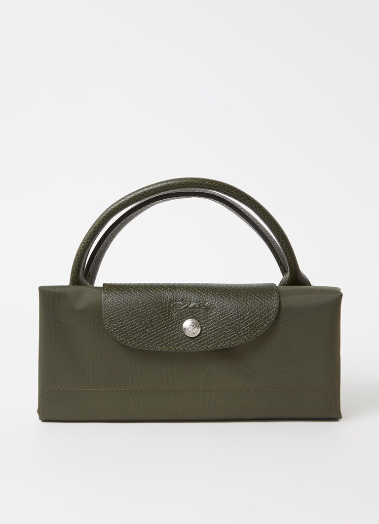 Longchamp Le Pliage L nedēļas nogales soma ar ādas detaļām