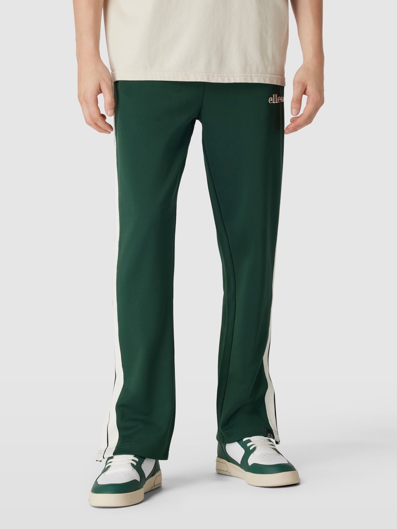Sweatpants mit elastischem Bund in dunkelgrün