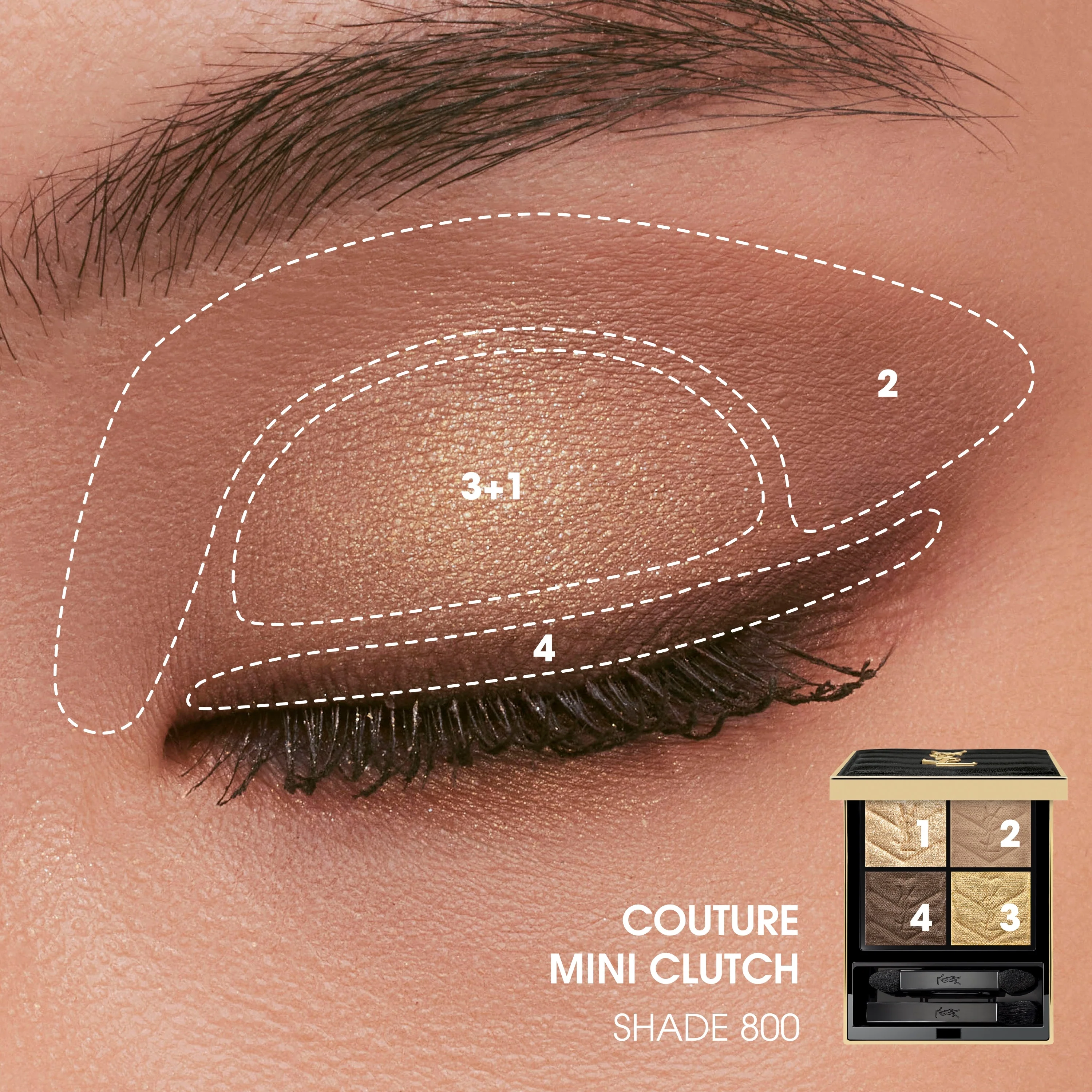 Occhi Couture Mini Clutch Palette - acu ēnu palete, kompaktās acu ēnas