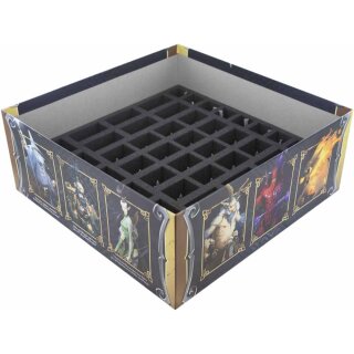 Feldherr 55 mm Schaumstoffeinlage mit 52 Fächern für Massive Darkness - Einheiten