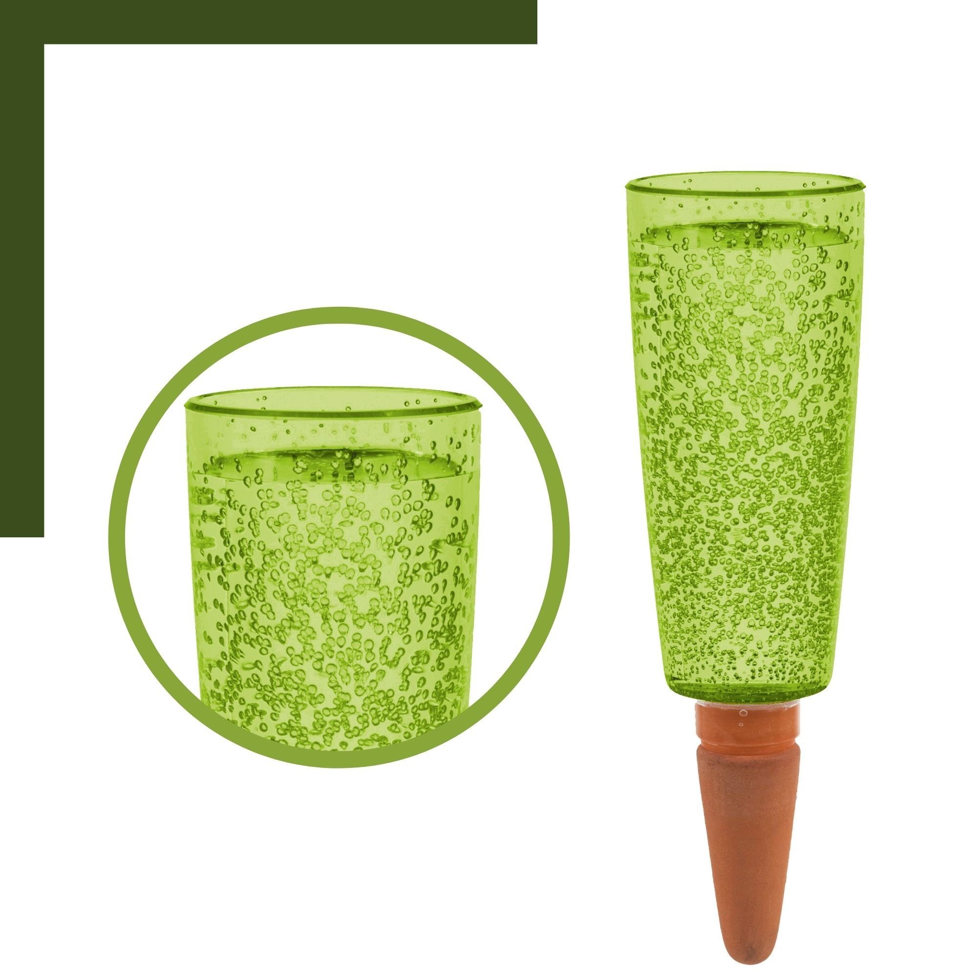 Scheurich Bewässerungssystem Copa XL 5x Grün 500 ml Füllmenge Wasserspender, (Spar-Set, 5-tlg), Scheurich Wasserspender Copa XL 500 ml
