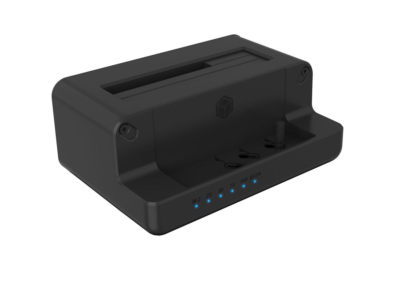 ICY BOX IB-2914MSCL-C31, Docking & Klonstation für M.2 NVMe SSD & 2,5''/3,5'' SATA SSD/HDD
