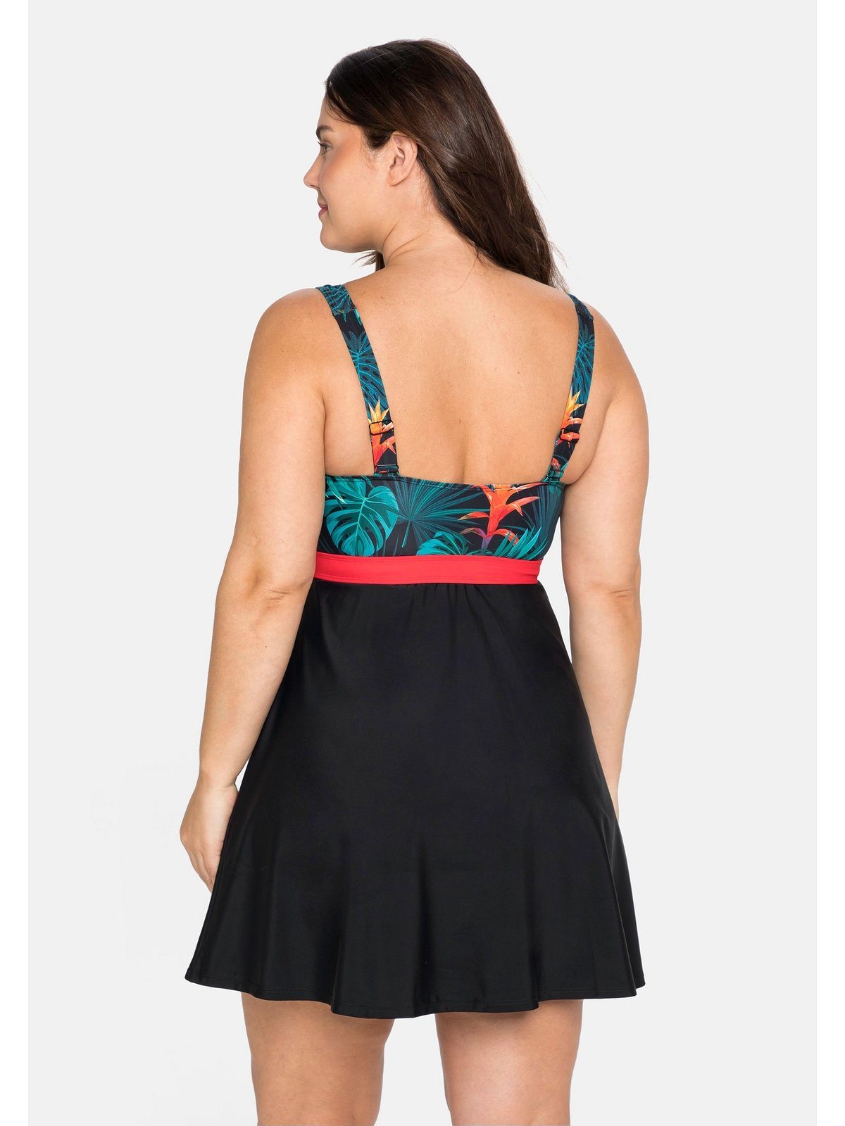 sheego by Joe Browns Tankini-Top Große Größen, mit Rockteil in Wickeloptik, ohne Badehose