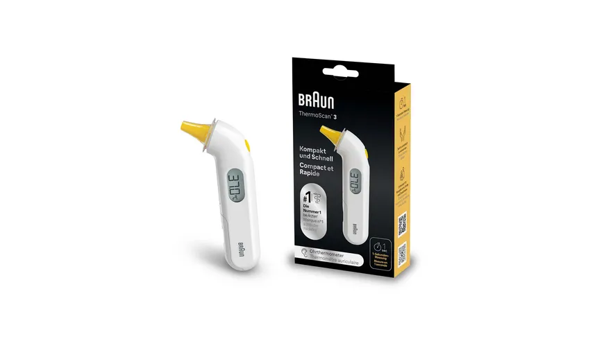 BRAUN Fieberthermometer ThermoScan® 3 IRT3030