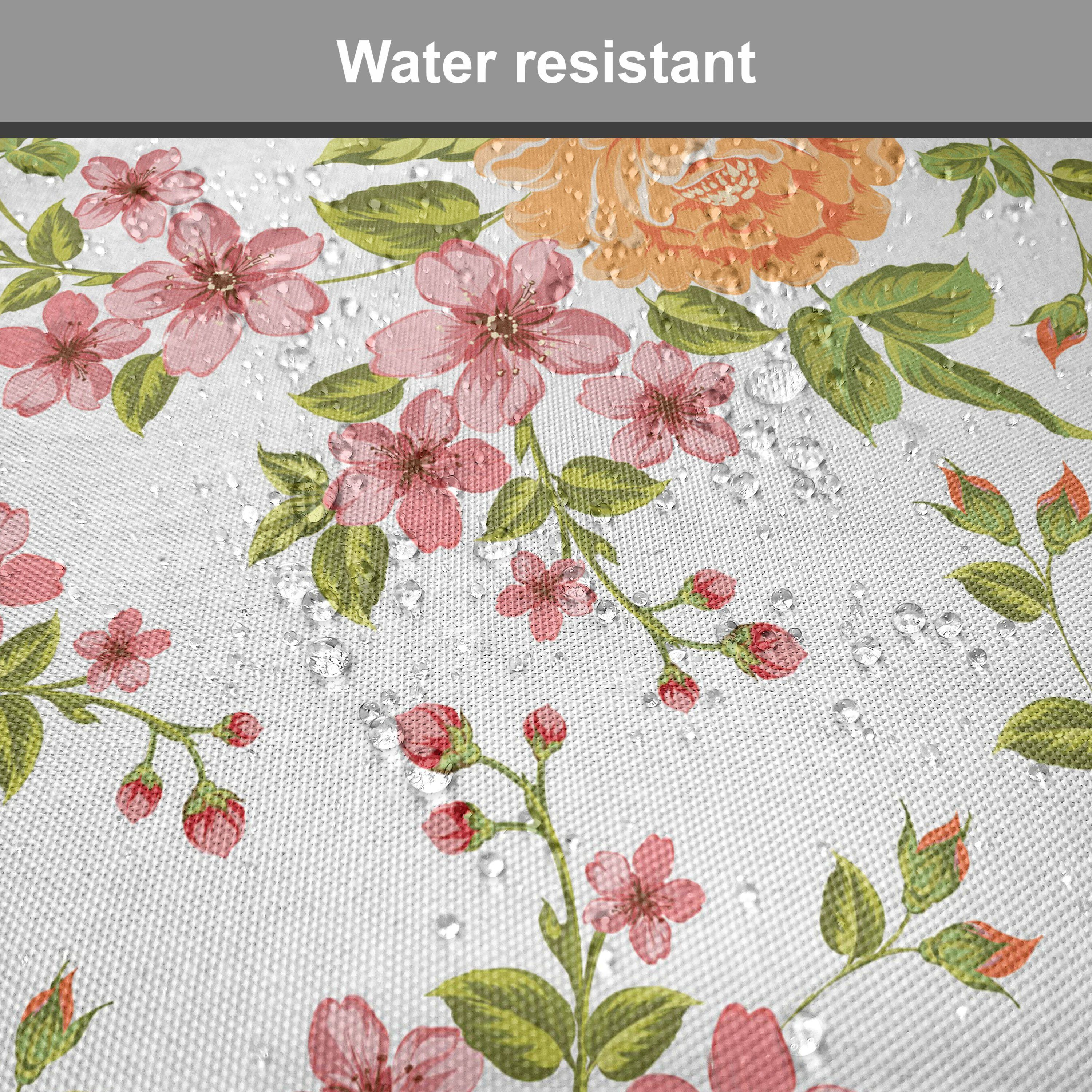 Abakuhaus Stuhlkissen Dekoratives wasserfestes Kissen mit Riemen für Küchensitze, Blume Peony Poppy Braut Theme