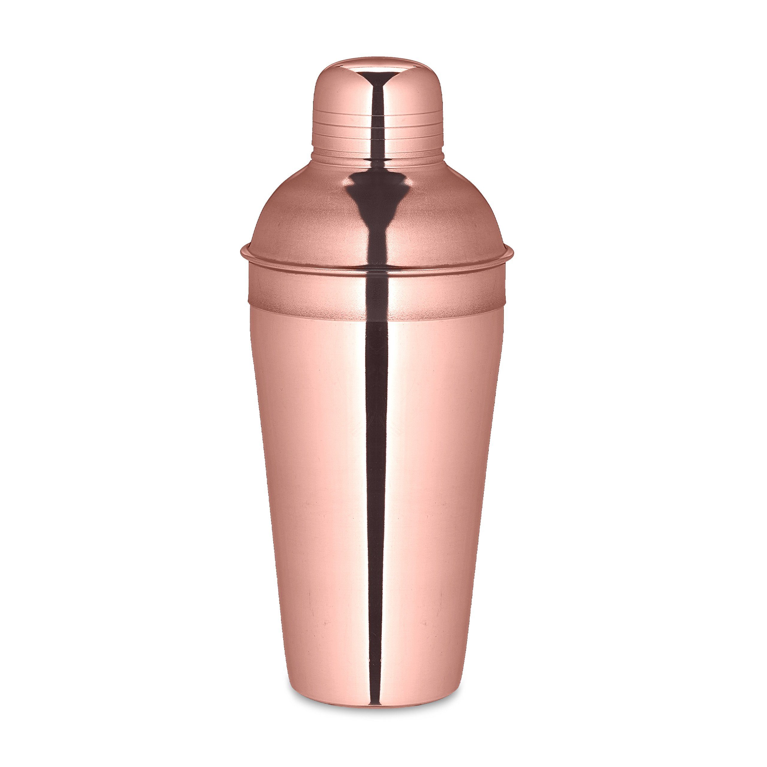 relaxdays Cocktail Shaker 5-teiliges Cocktail Shaker Set, Edelstahl, Bronze