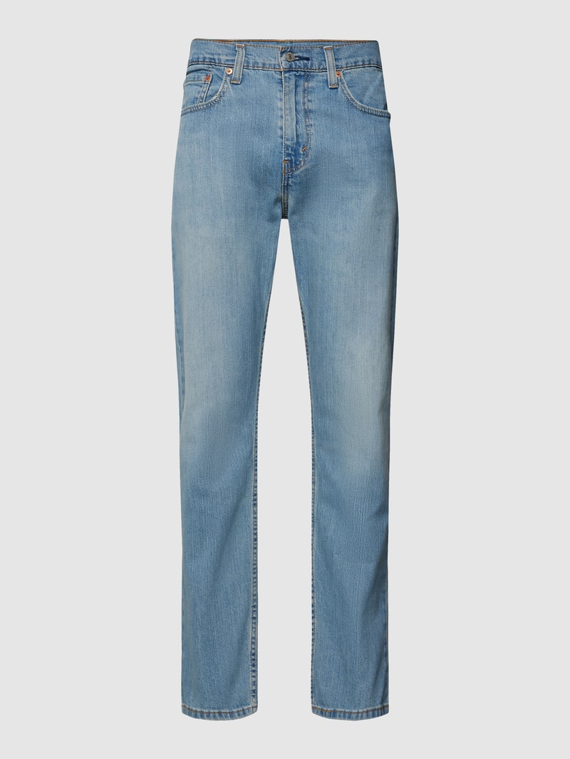 Jeans mit Knopf- und Reißverschluss in jeans