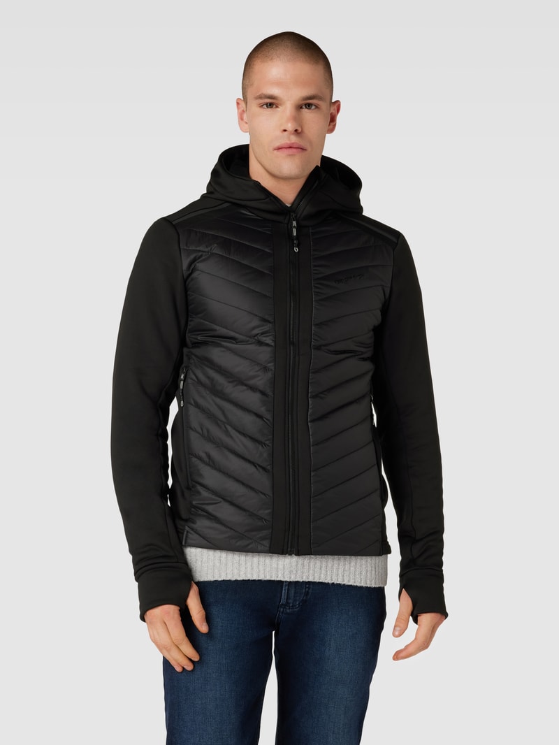 Steppjacke mit Kapuze Modell 'ZUKO' in schwarz