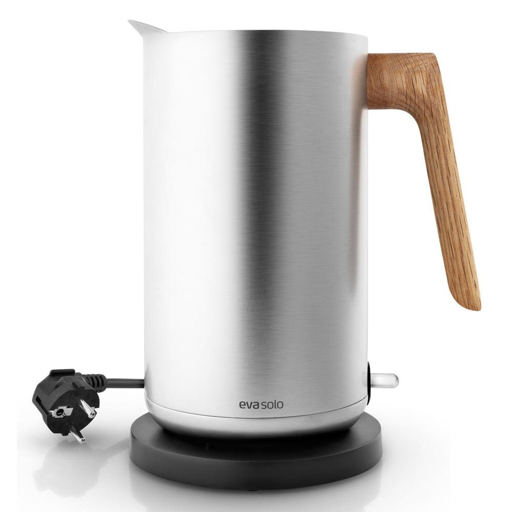 Eva Solo Wasserkocher Elektrisch Edelstahl/Kunststoff/Eiche Silber 1.5 L, 1,5 l, 2200 W