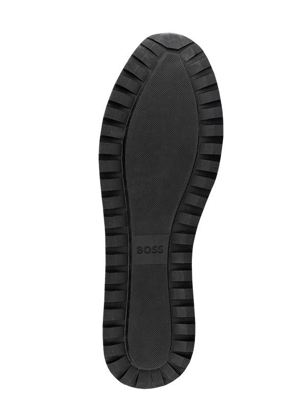 BOSS Black, Sneaker Parkour, Leder-Textil, schwarz