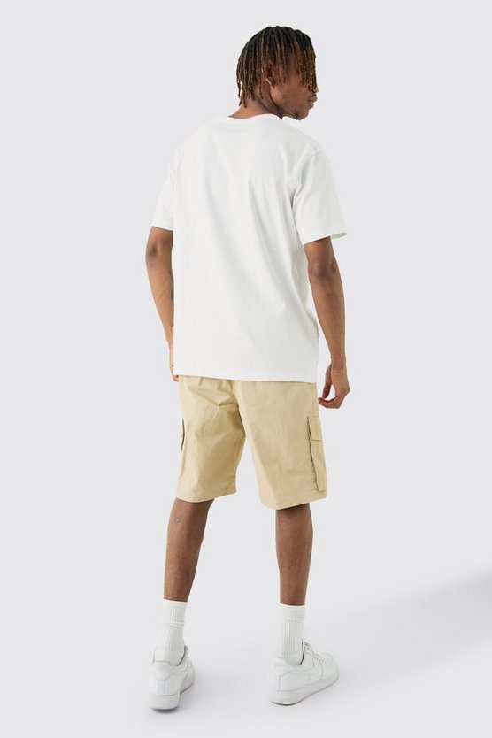 Tall Ofcl Nylon Cargo-Shorts mit elastischem Bund