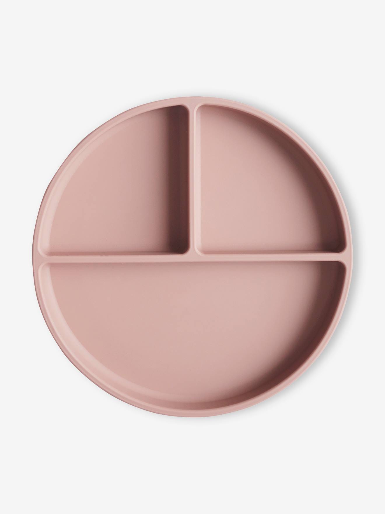 Assiette compartimentée MUSHIE en silicone beige