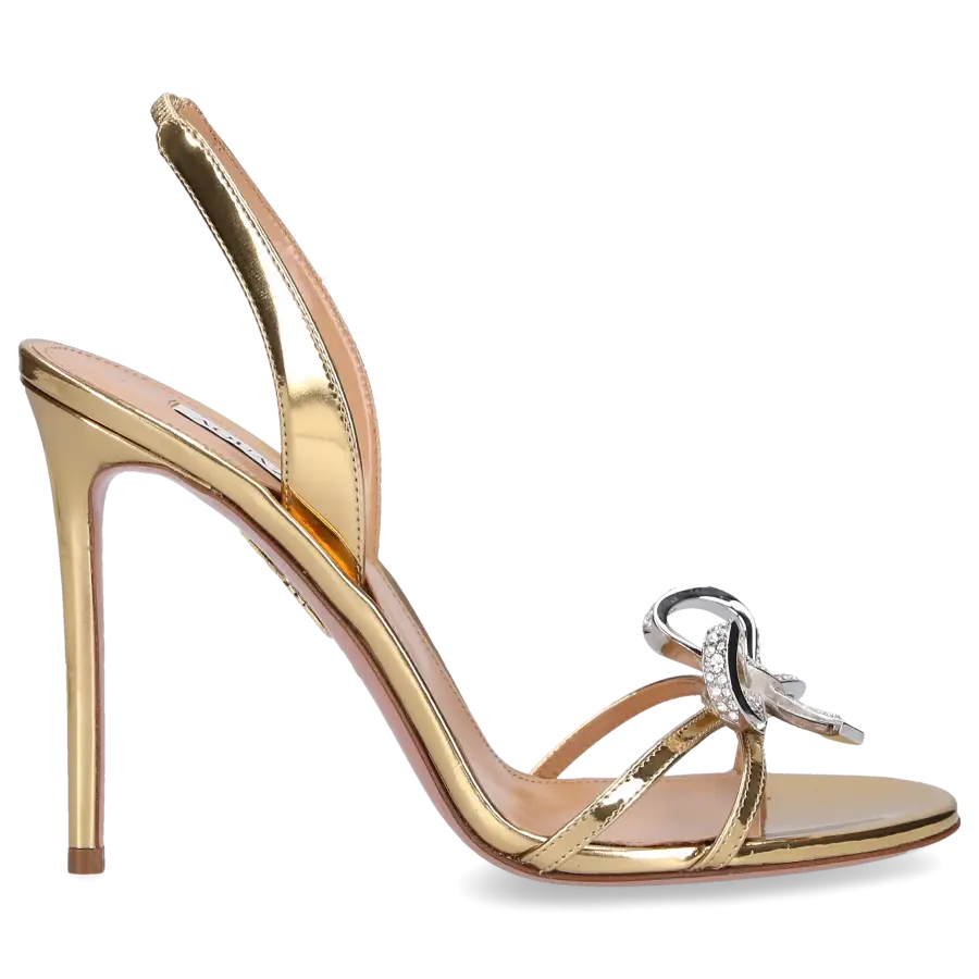 Aquazzura - Sandalen BABE SANDAL 105 Kalbsleder - bronze