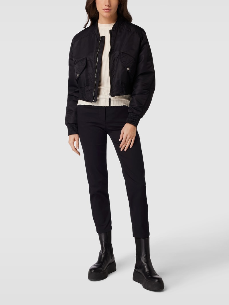 Skinny Fit Jeans in 7/8-Länge Modell 'Best4me' in schwarz