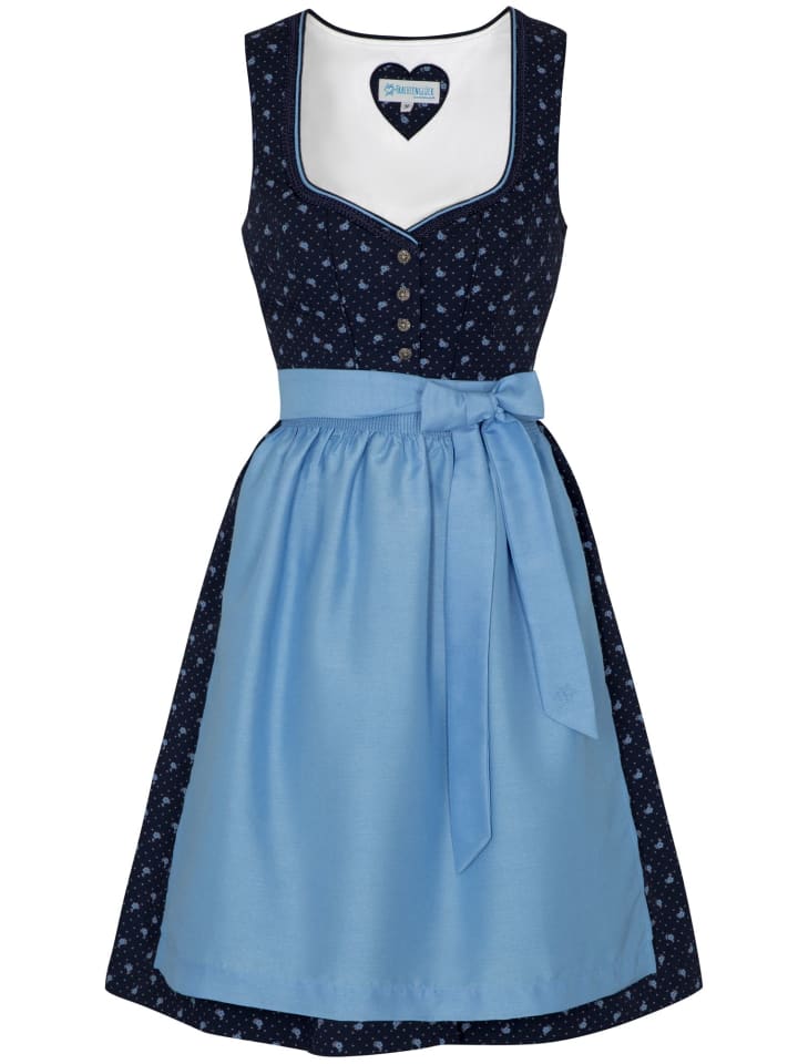 Spieth & Wensky Dirndl in Blau günstig kaufen