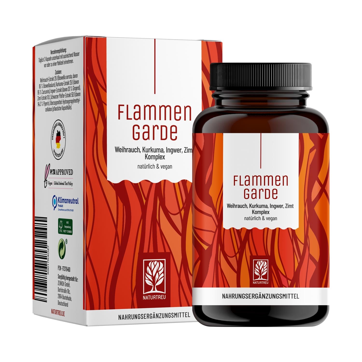 Kurkuma Weihrauch Komplex mit Ingwer und Zimt - Flammengarde - NATURTREU®
