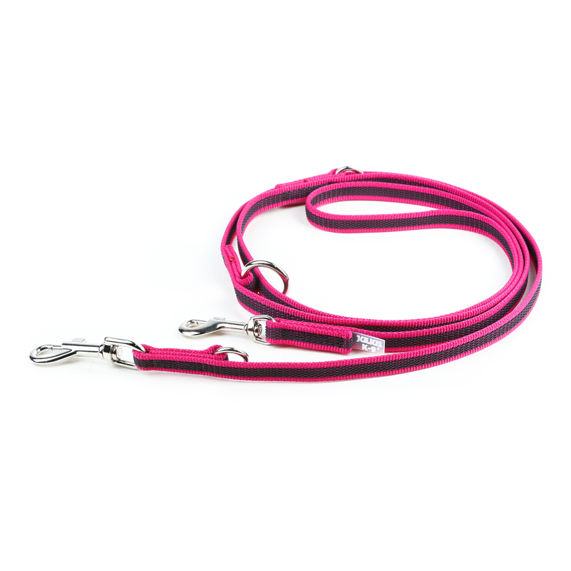 JULIUS-K9 Hundeleinen JULIUS-K9 Führleine verstärkt 14mm pink