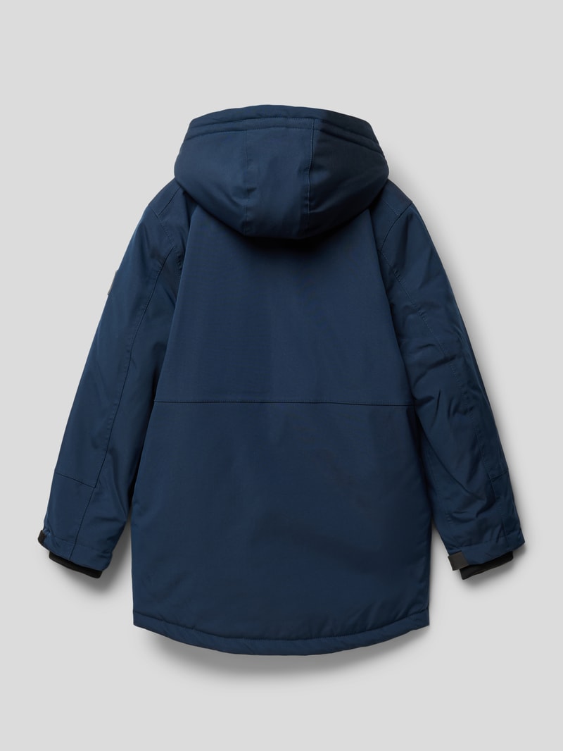Softshell-Jacke mit Kapuze in blau