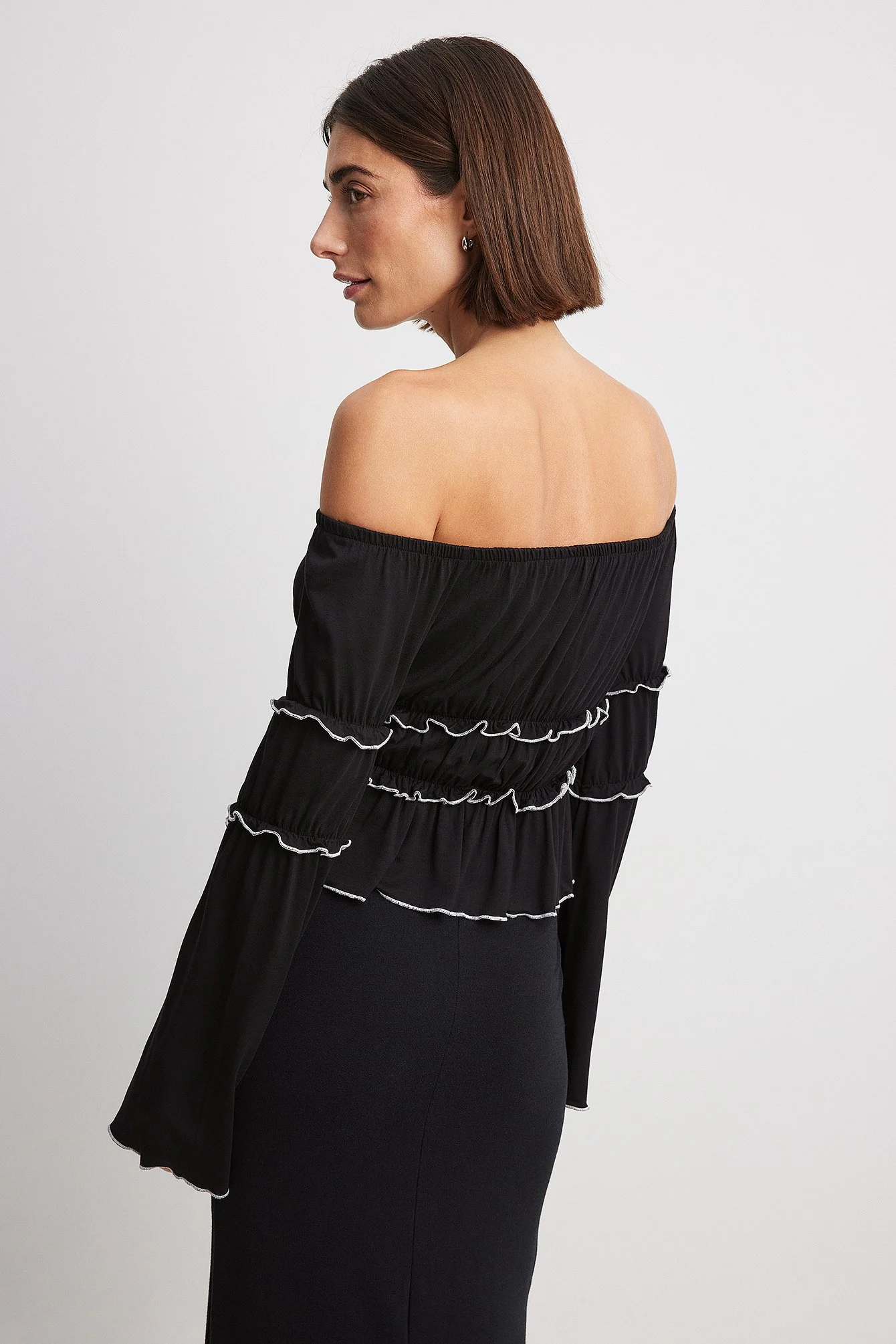 Top mit Rüschendetail
