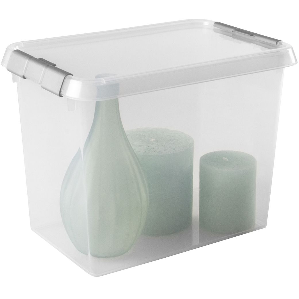 Sunware Comfort Line 9 Liter transparent graue 6er-Set Aufbewahrungsboxen