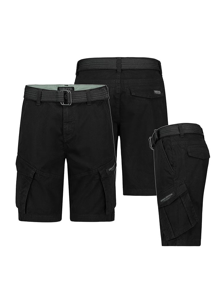 Sublevel Cargobermudas in Schwarz günstig kaufen