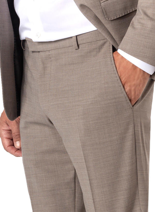 JOOP!, Hose, Slim Fit, Schurwoll-Stretch, greige