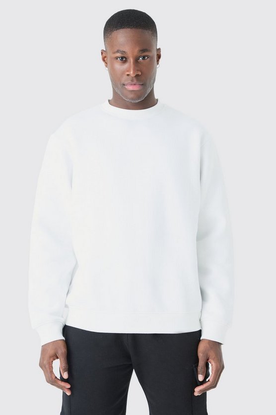 Basic Oversize Rundhals-Sweatshirt